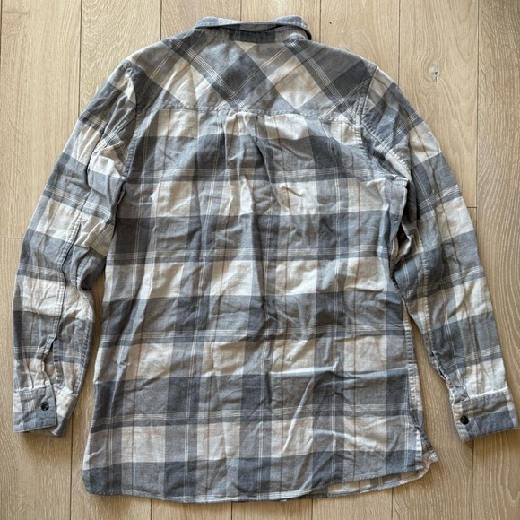 Patagonia Organic Cotton Aspen Forest Tunic Flannel Plaid Shirt Women’s Medium - Picture 11 of 11
